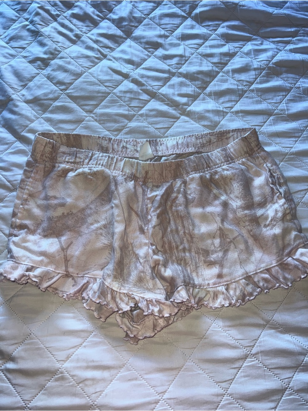 Hollister Pale Pink Camo Sleep Shorts